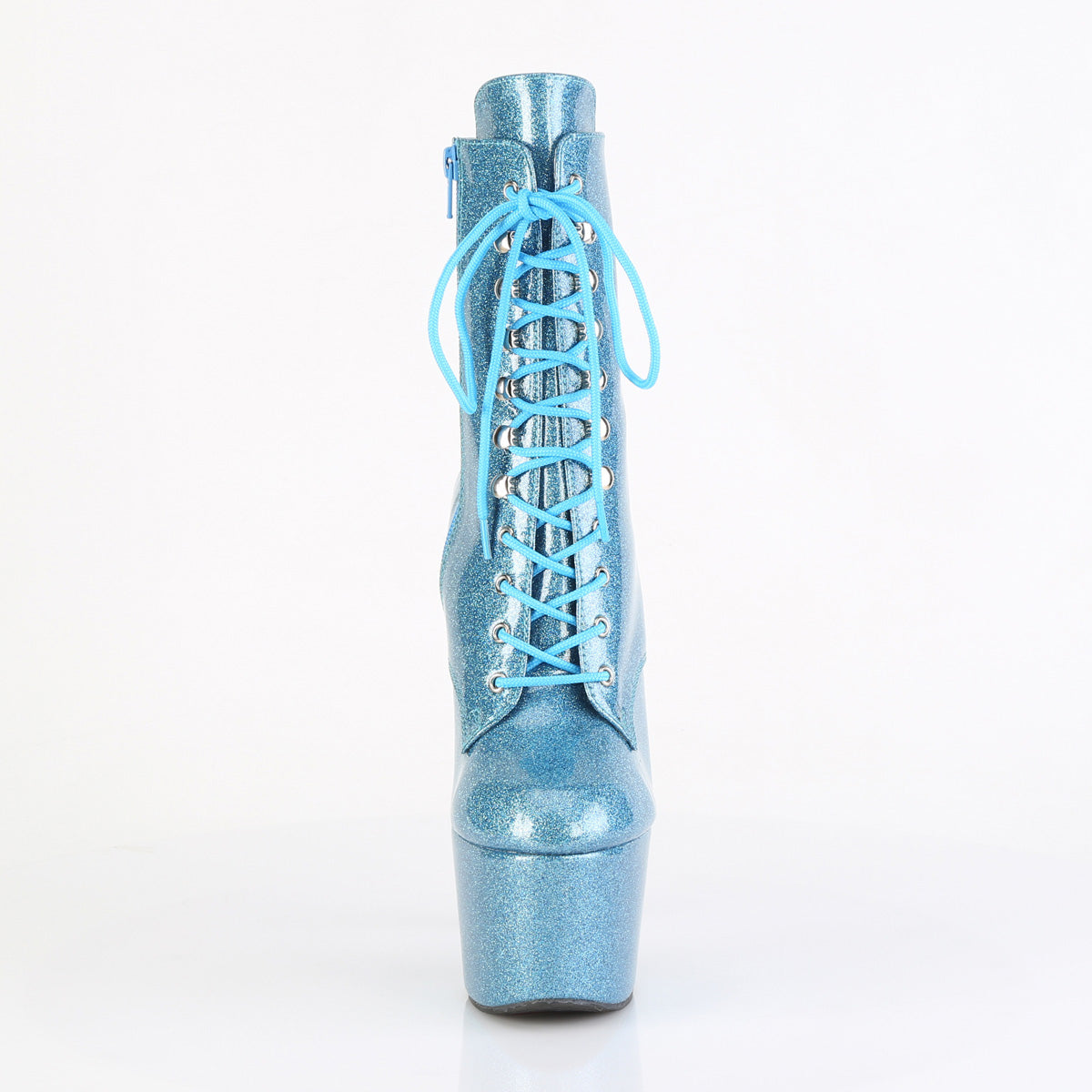 ADORE-1020GP - Baby Blue Glitter Patent Boots