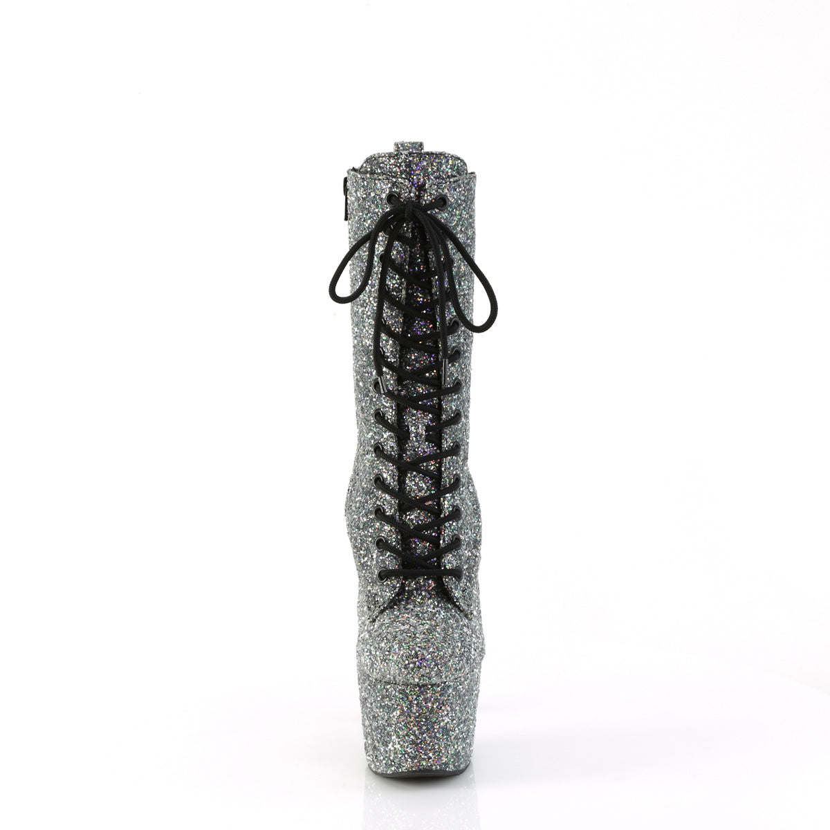 ADORE-1040GR - Black Multi Glitters Boots