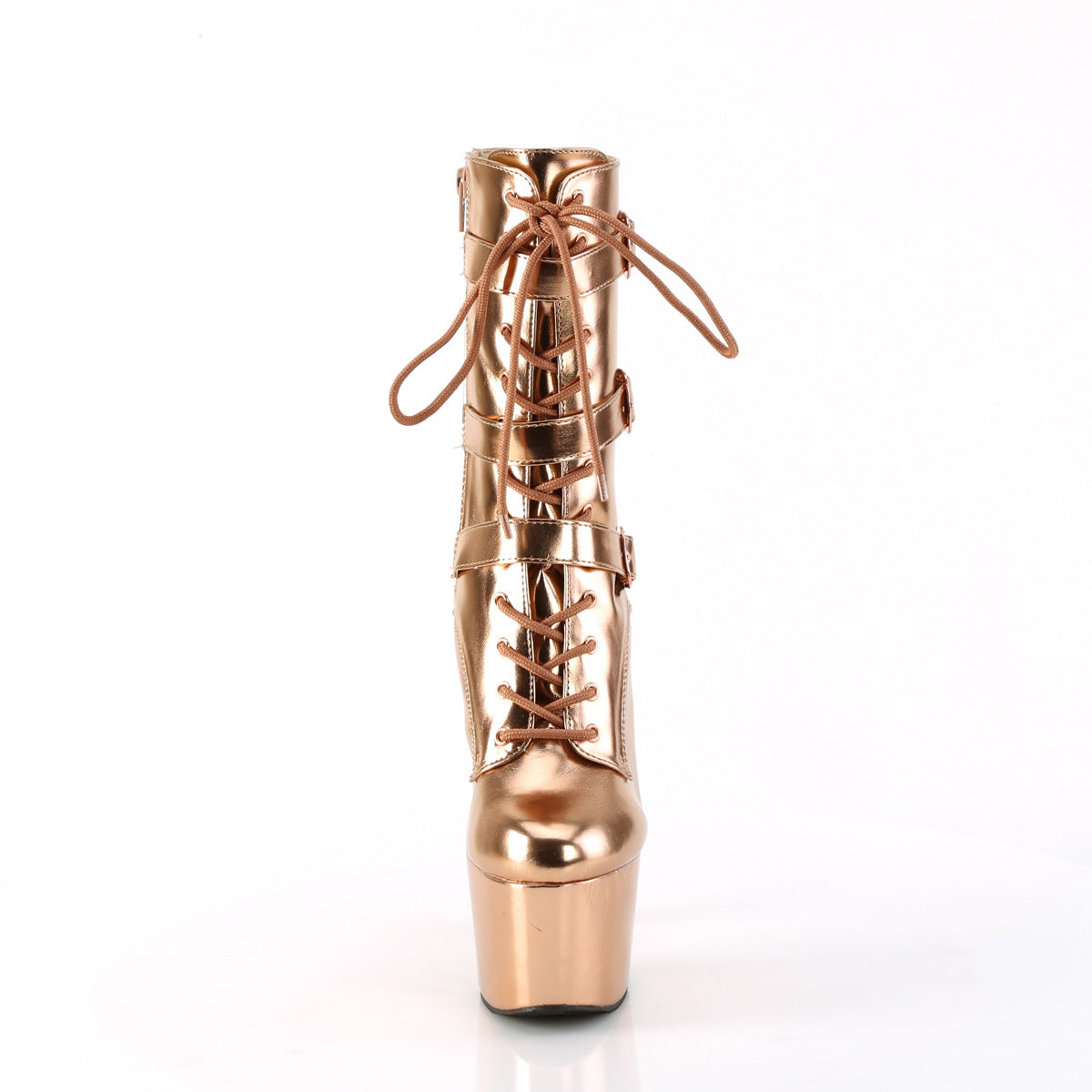 ADORE-1043 - Rose Gold Metallic PU Boots