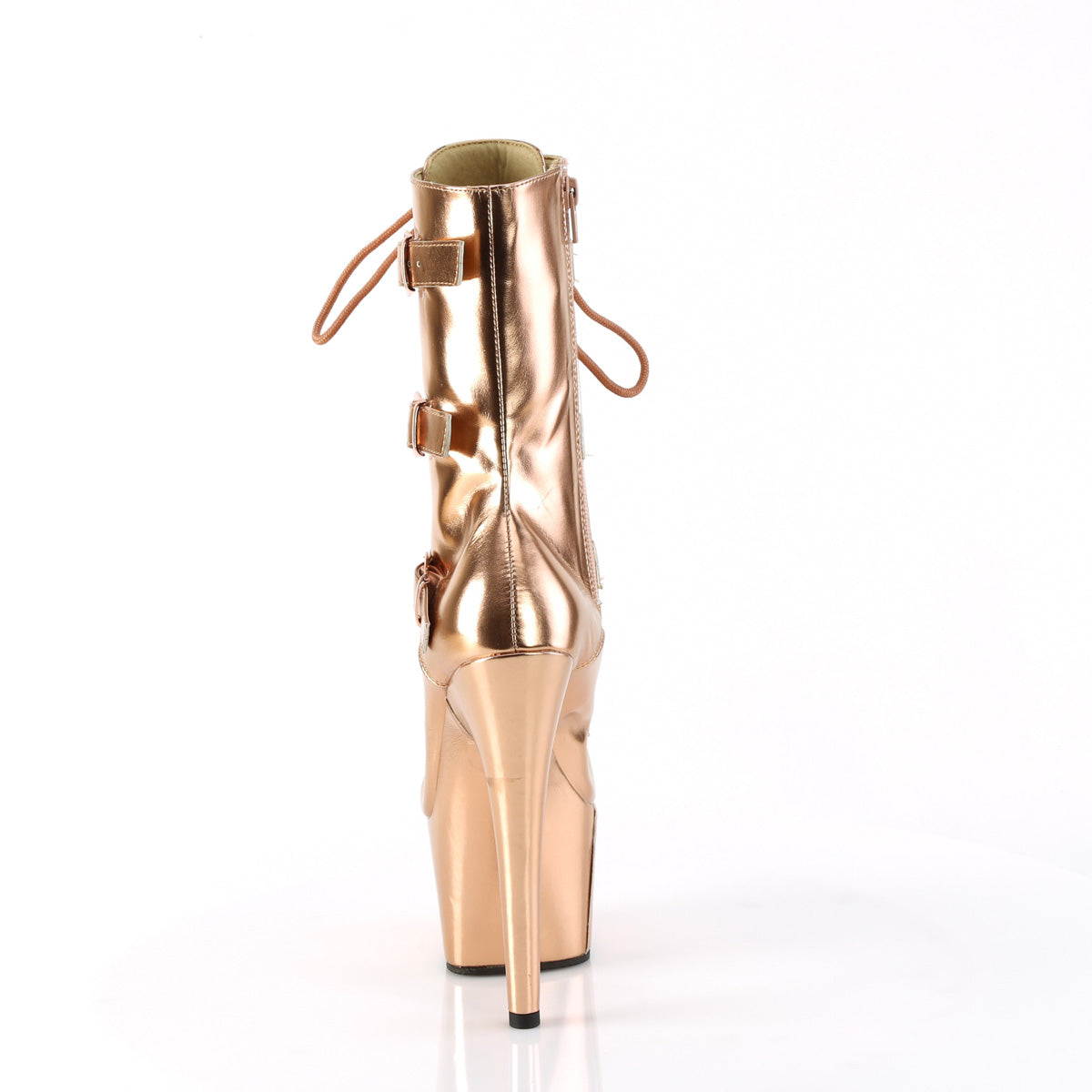 ADORE-1043 - Rose Gold Metallic PU Boots