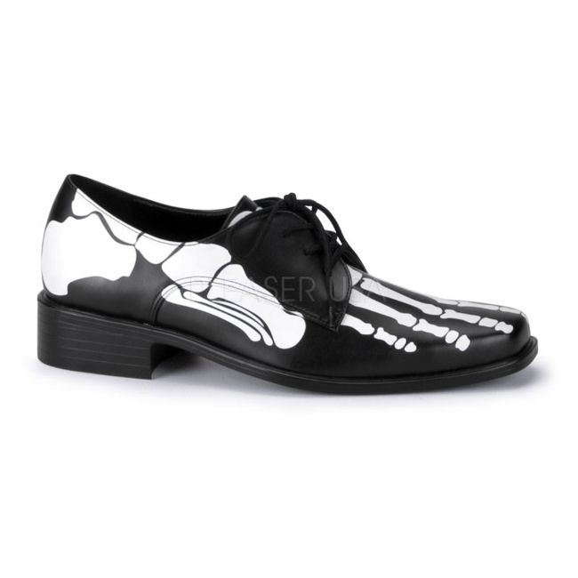 IN STOCK / SALE - Funtasma X-Ray-02 Men's Skeleton Bones Costume Shoes Sz 9-11 - A Shoe Addiction