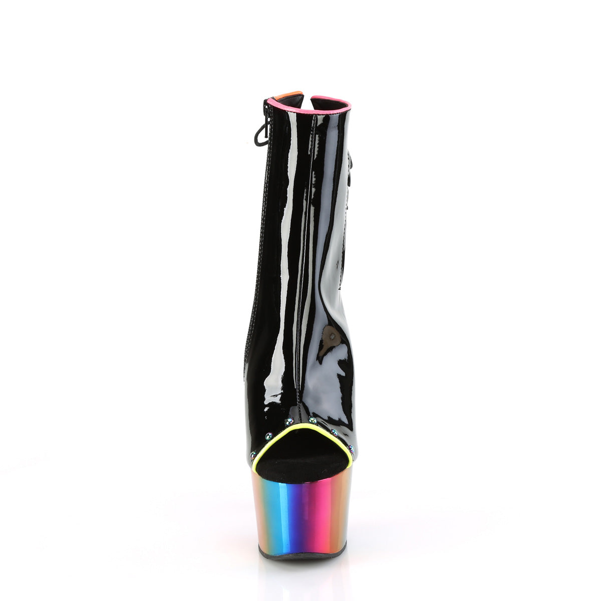 ADORE-1018RC-02 - Black Patent/Rainbow Chrome