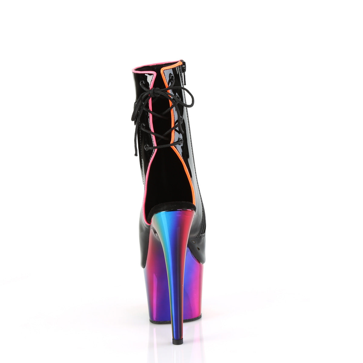 ADORE-1018RC-02 - Black Patent/Rainbow Chrome
