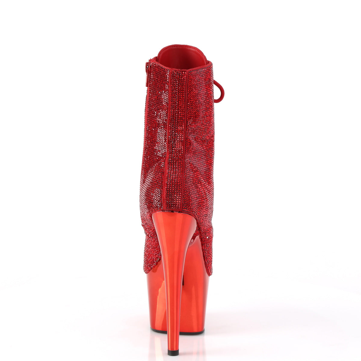 ADORE-1020CHRS - Red Rhinestones/Chrome