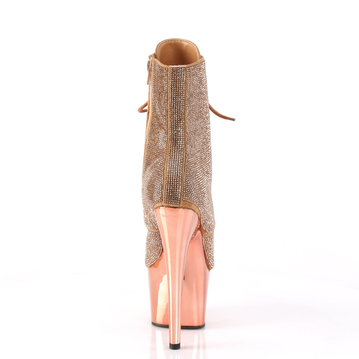 ADORE-1020CHRS - Rose Gold Rhinestones/Chrome