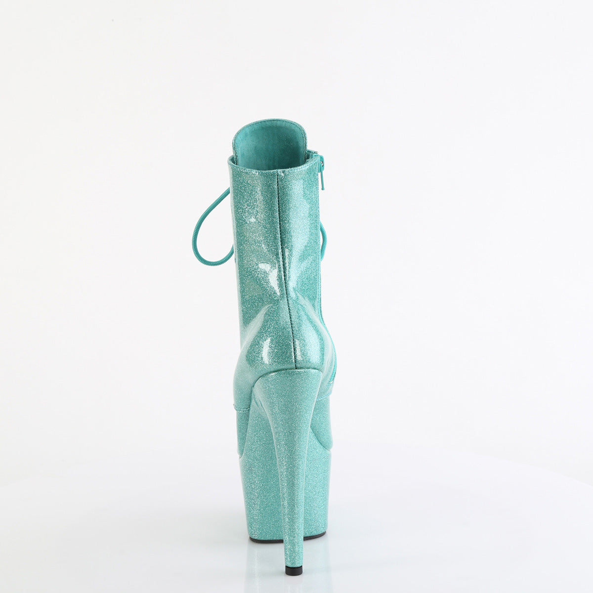 ADORE-1020GP - Aqua Glitter Patent Ankle Boots