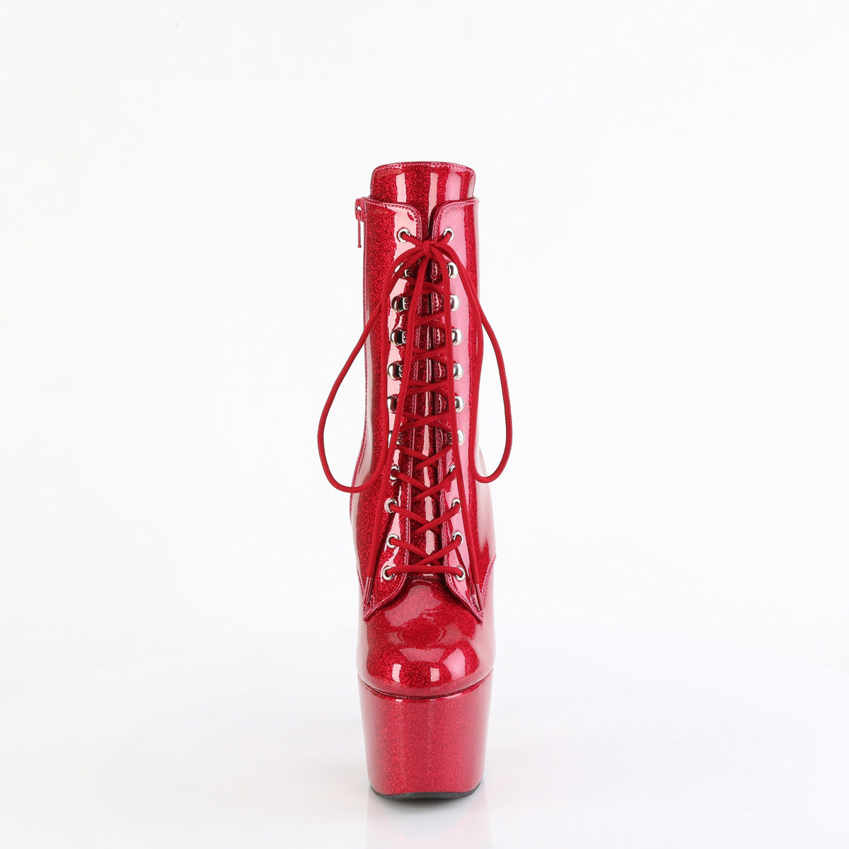 ADORE-1020GP - Fuchsia Glitter Patent Ankle Boots