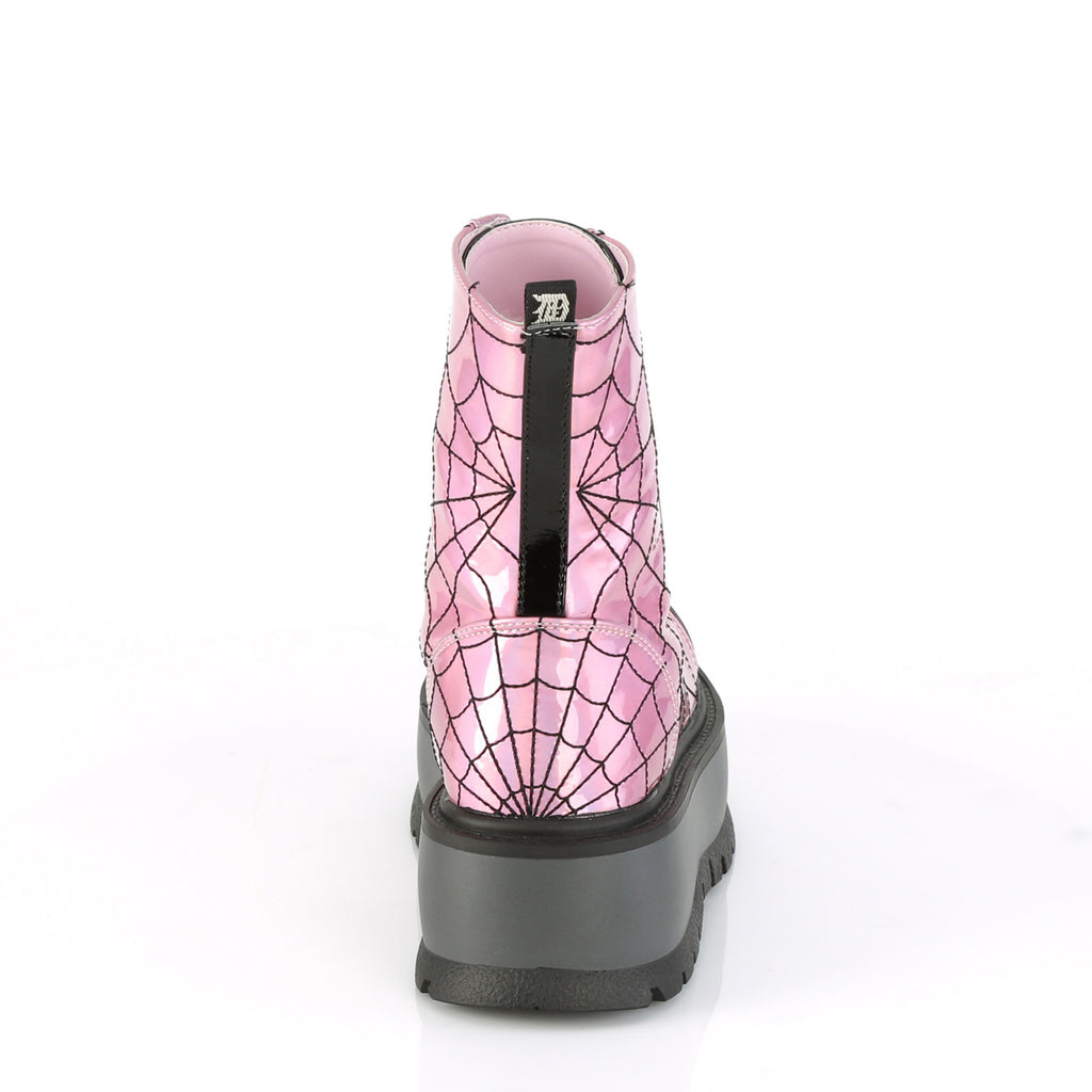 SLACKER-88 - Pink Hologram Boots
