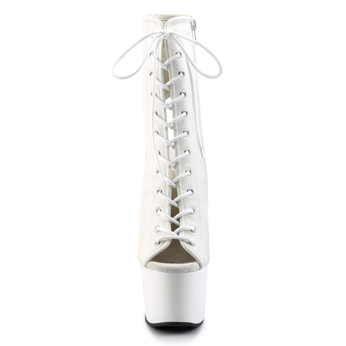 ADORE-1016 - White Faux Leather Boots