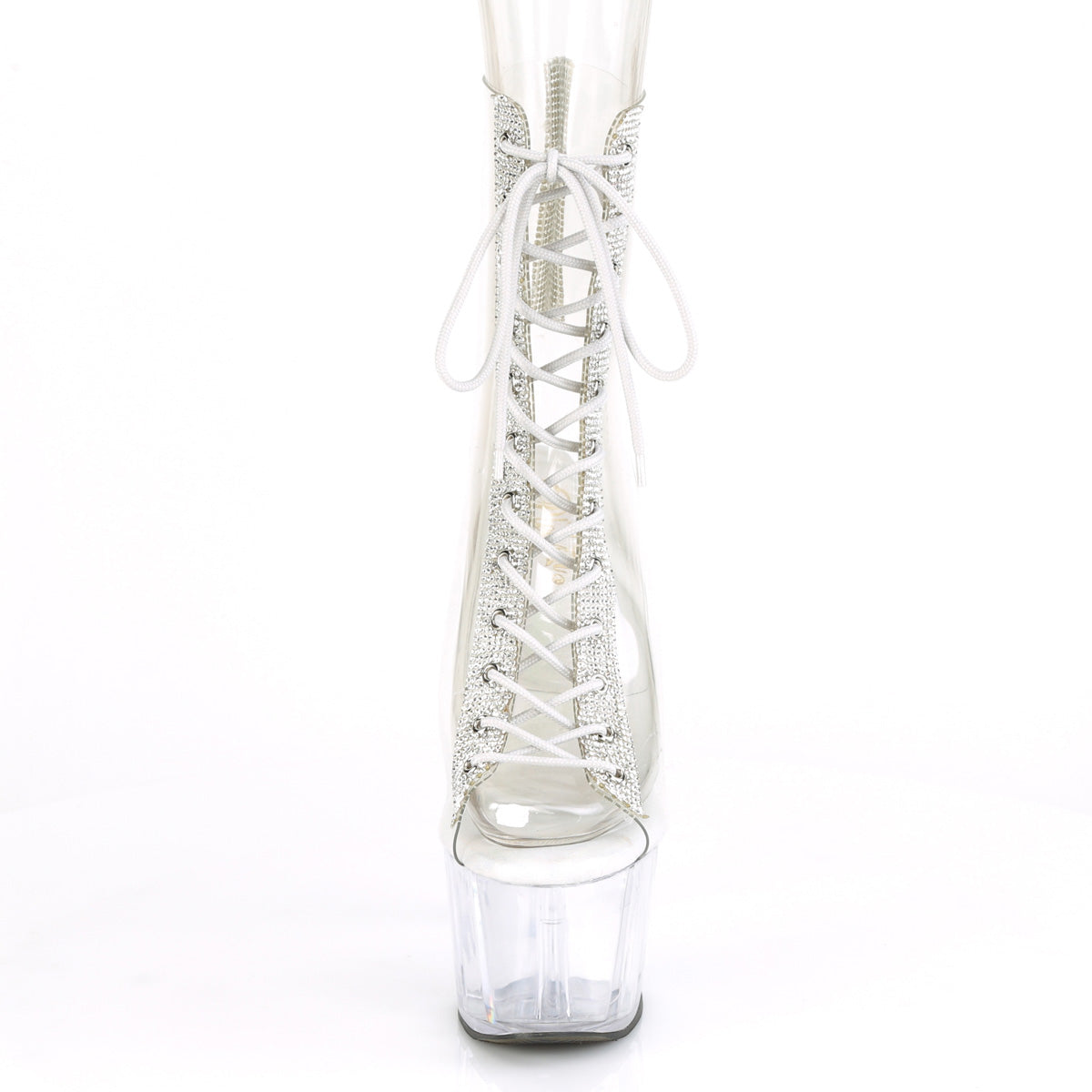 ADORE-1016C-2 - Clear-Rhinestone Boots
