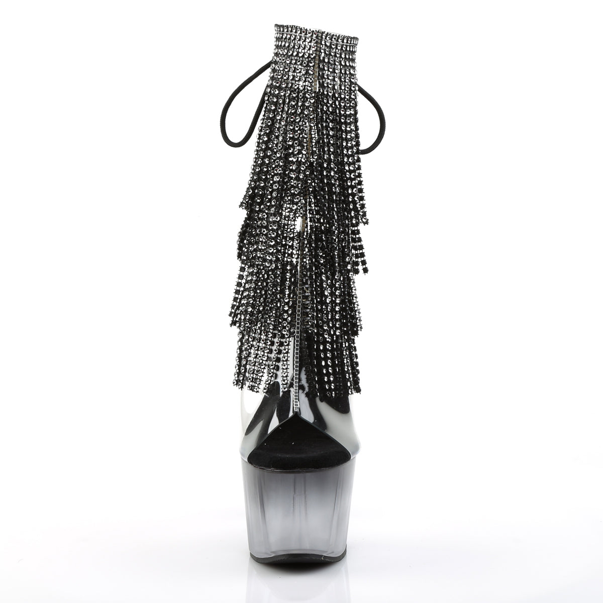 ADORE-1017RSFT - Clear-Black/Black Boots