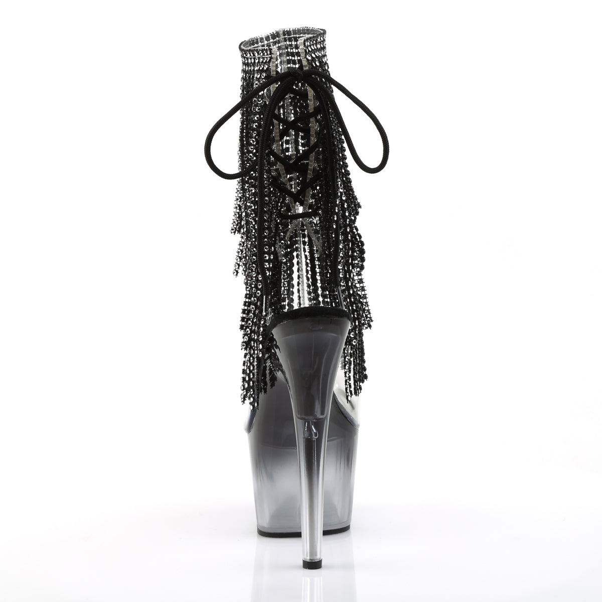 ADORE-1017RSFT - Clear-Black/Black Boots