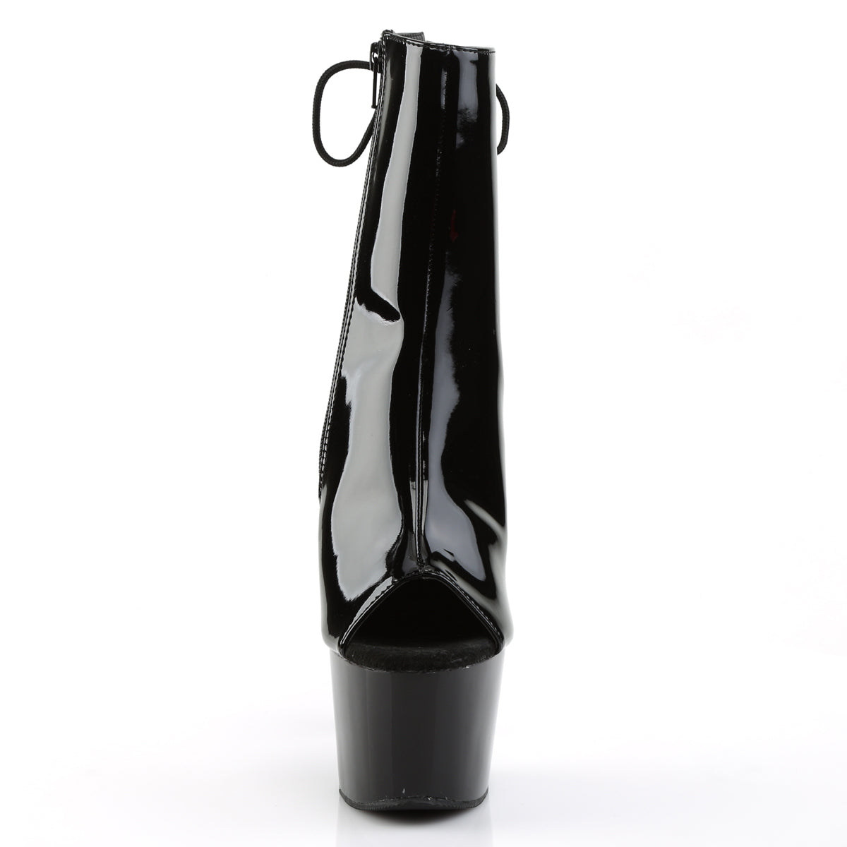 PLEASER ADORE-1018 - Black Patent Boots