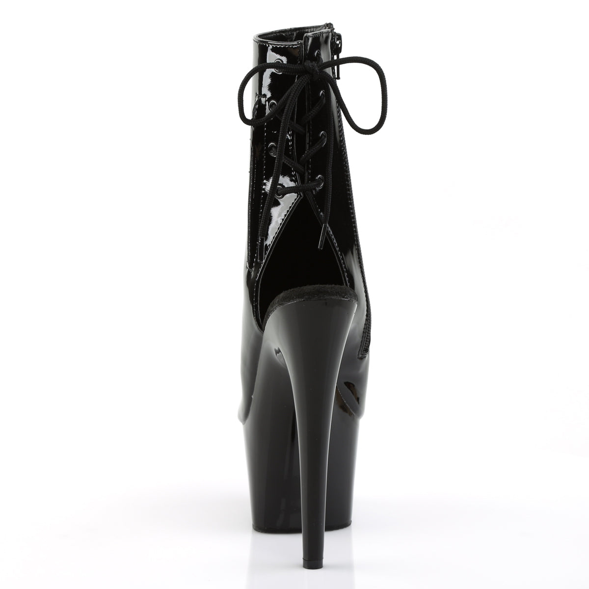 PLEASER ADORE-1018 - Black Patent Boots