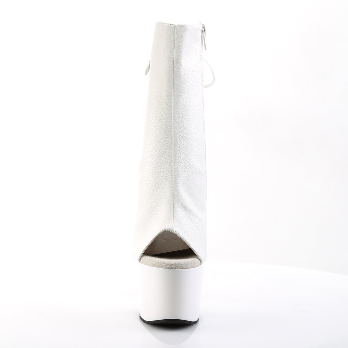 ADORE-1018 - White Faux Leather Boots