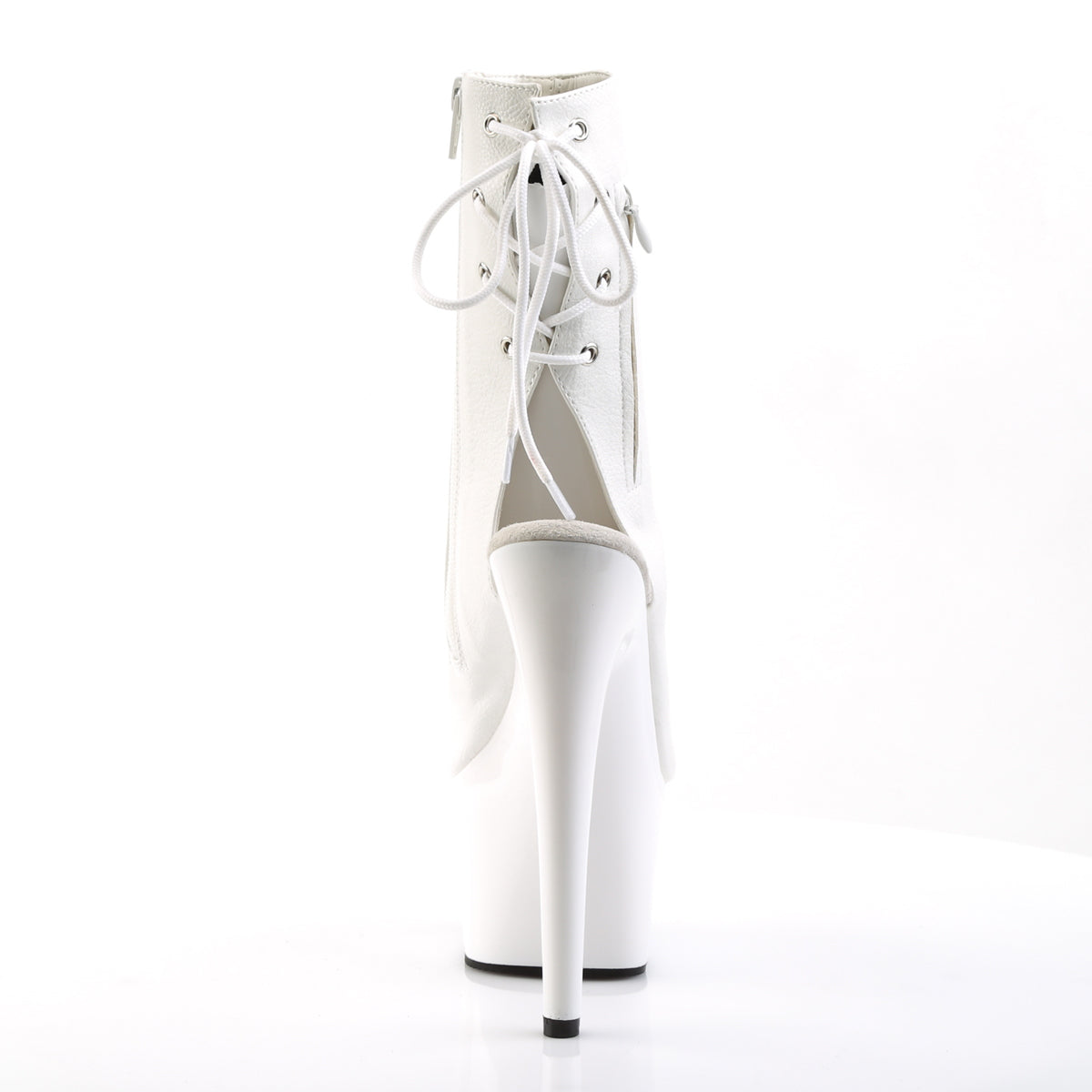 ADORE-1018 - White Faux Leather Boots