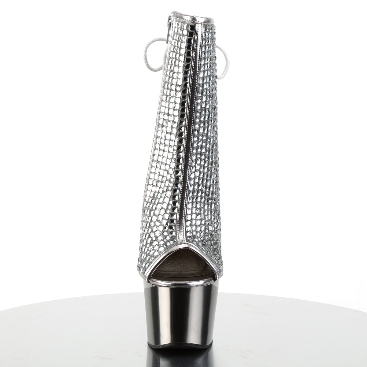 ADORE-1018DCS - Silver Multi Rhinestones/Silver Chrome - A Shoe Addiction Australia