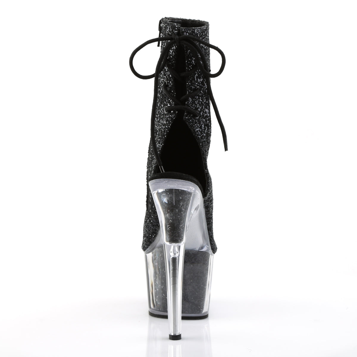 ADORE-1018G - Black Glitter Boots