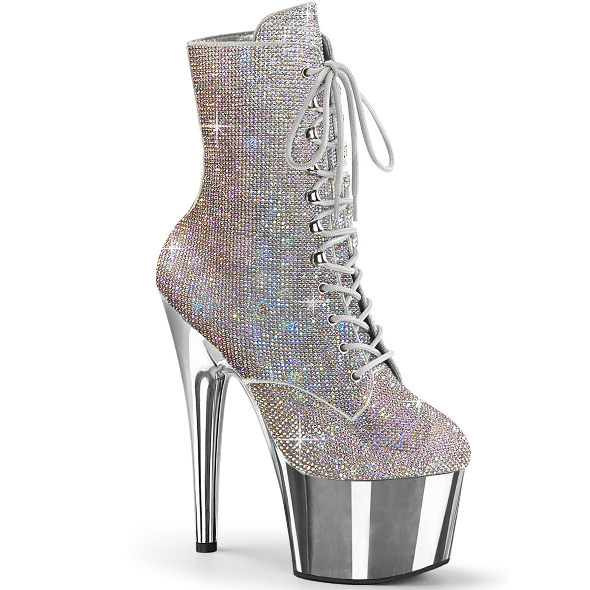 ADORE-1020CHRS - Silver Multi Rhinestones/Chrome