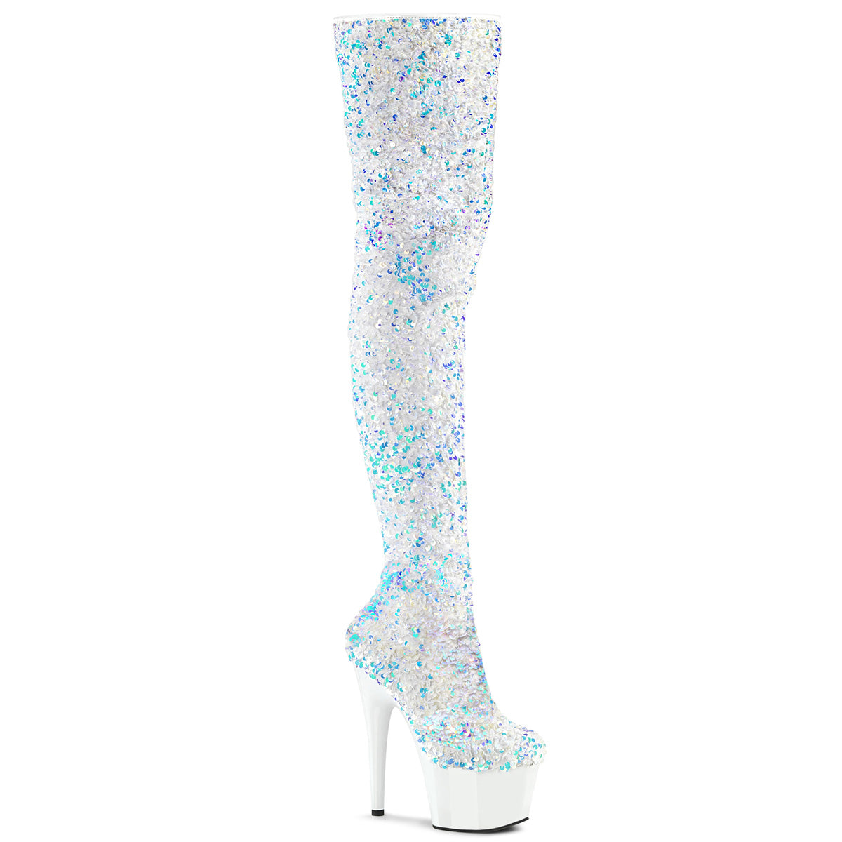 ADORE-3020 - Wht Multi Sequins/Wht