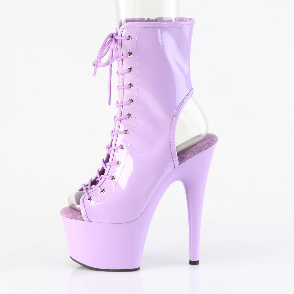 PLEASER ADORE-1016 - Lavender Patent Boots