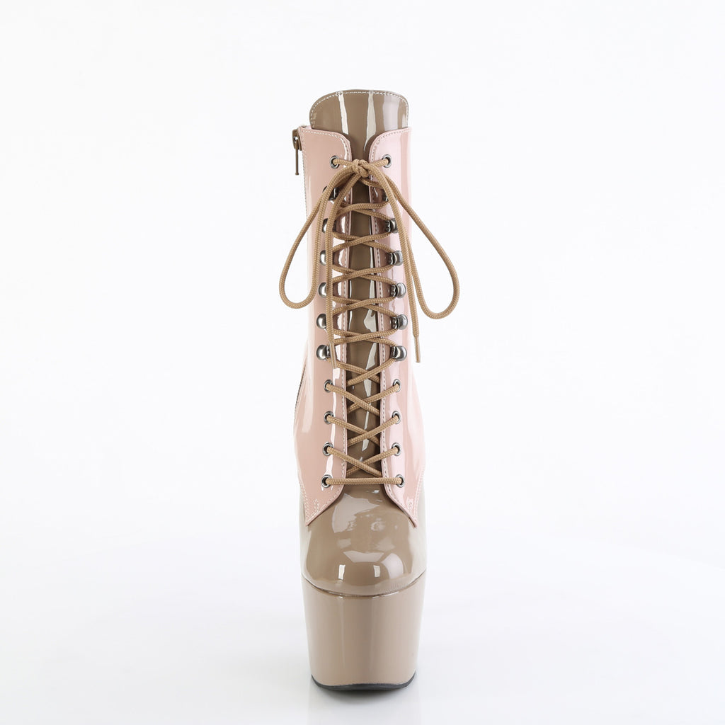ADORE-1020DC - Dusty Pink-Sand Patent Boots