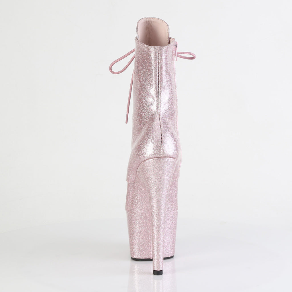 ADORE-1020GP - Blush Pink Glitter Patent Boots