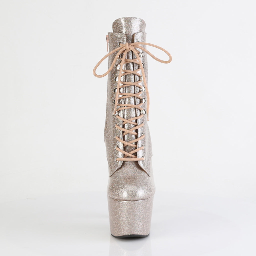 ADORE-1020GP - Champagne Glitter Patent Boots