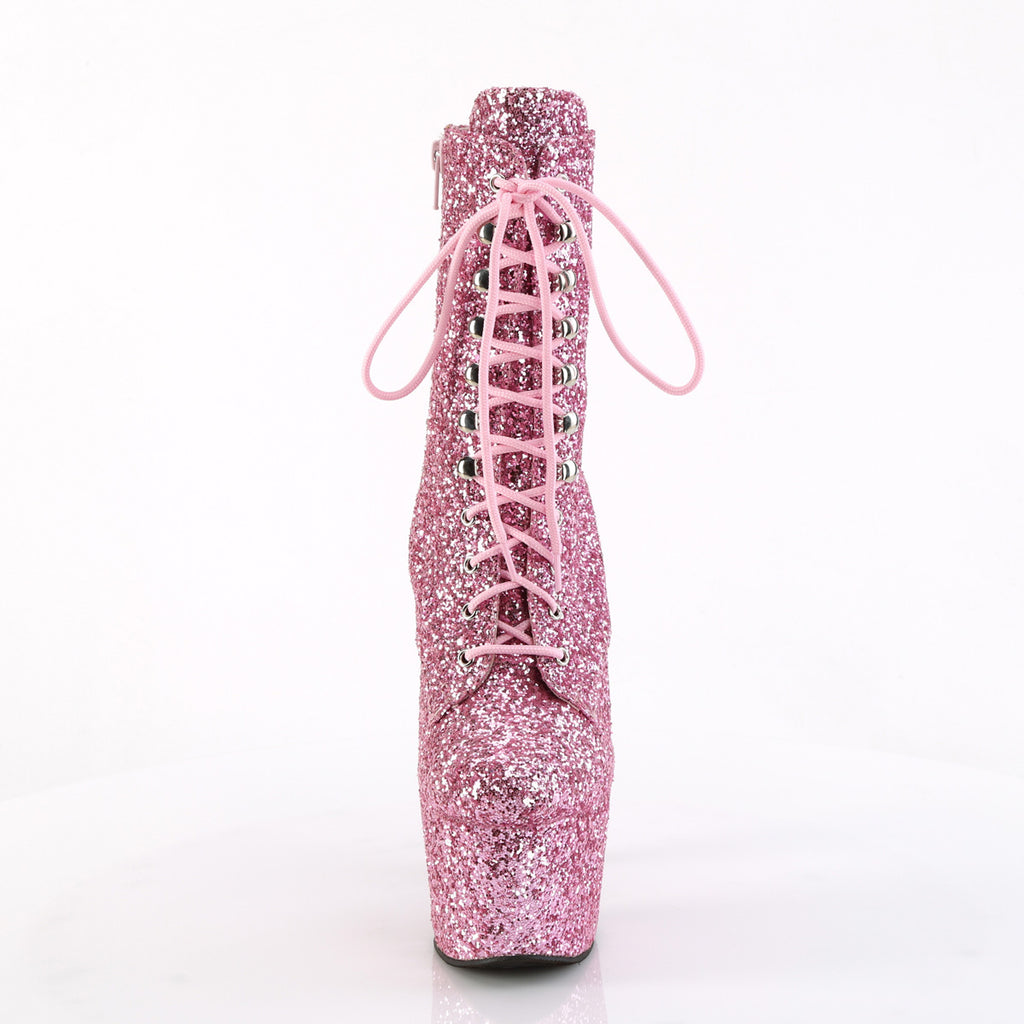 ADORE-1020GWR - Baby Pink Glitter Boots