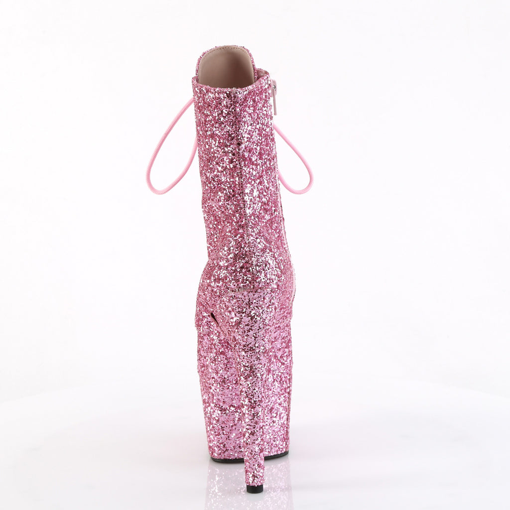 ADORE-1020GWR - Baby Pink Glitter Boots