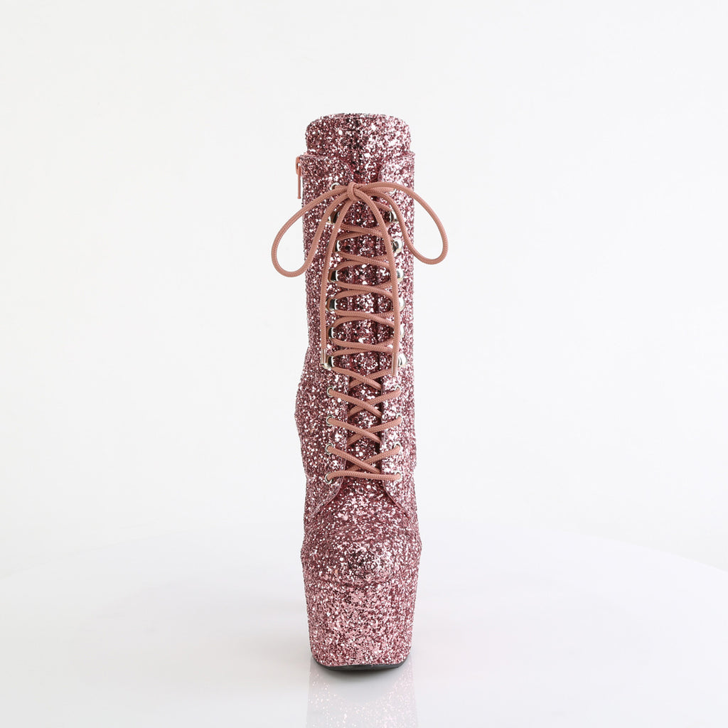 ADORE-1020GWR - Rose Gold Glitter Boots