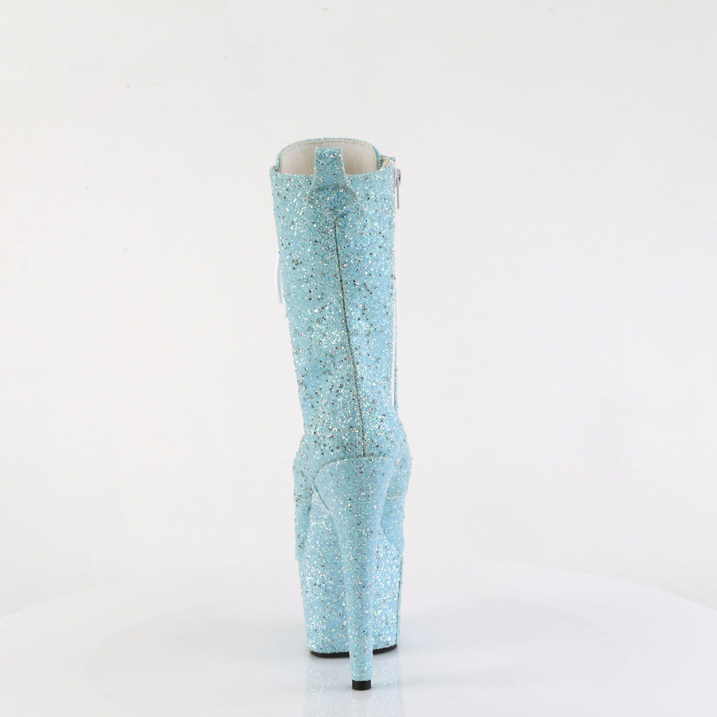 ADORE-1040GR - Baby Blue Multi Glitters Boots