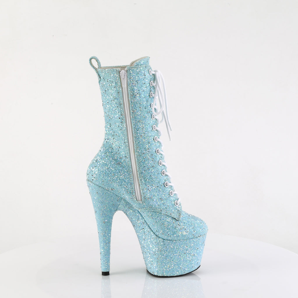 ADORE-1040GR - Baby Blue Multi Glitters Boots