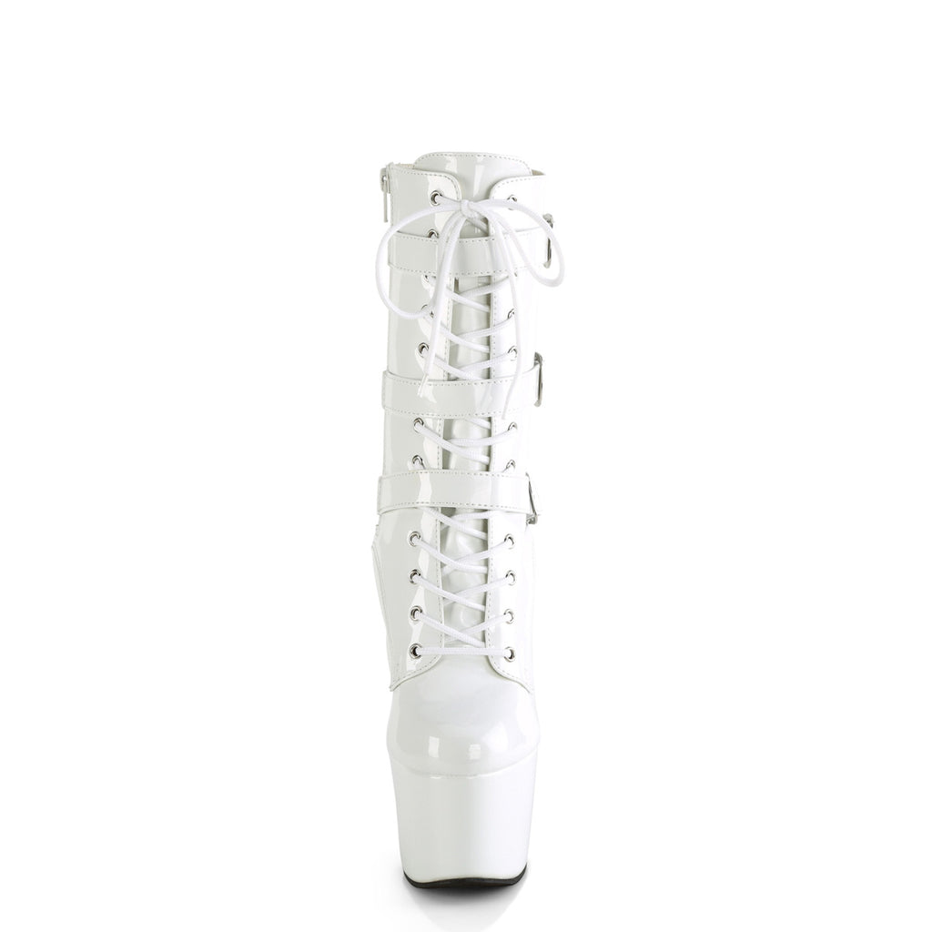 ADORE-1043 - White Patent Boots