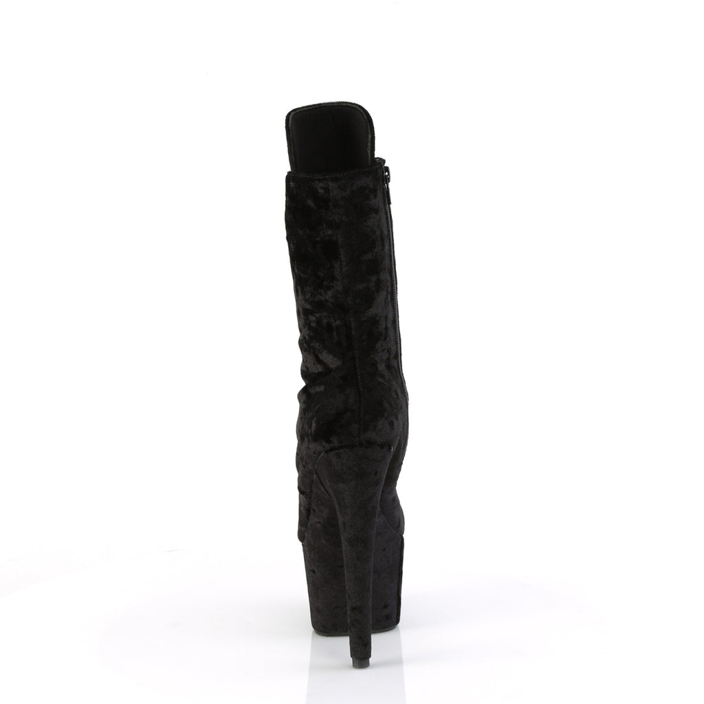 ADORE-1045VEL - Black Velvet Boots
