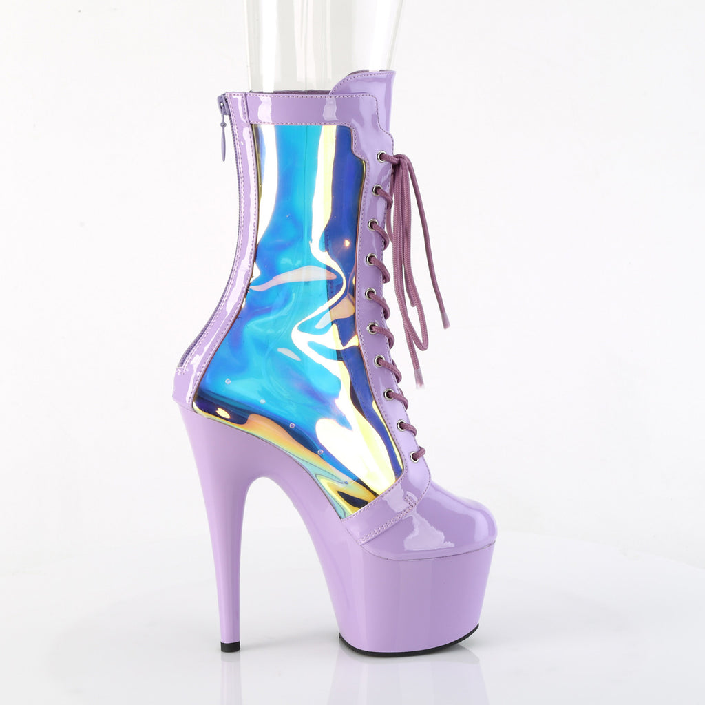 ADORE-1047 - Lavender Patent-Holo Boots