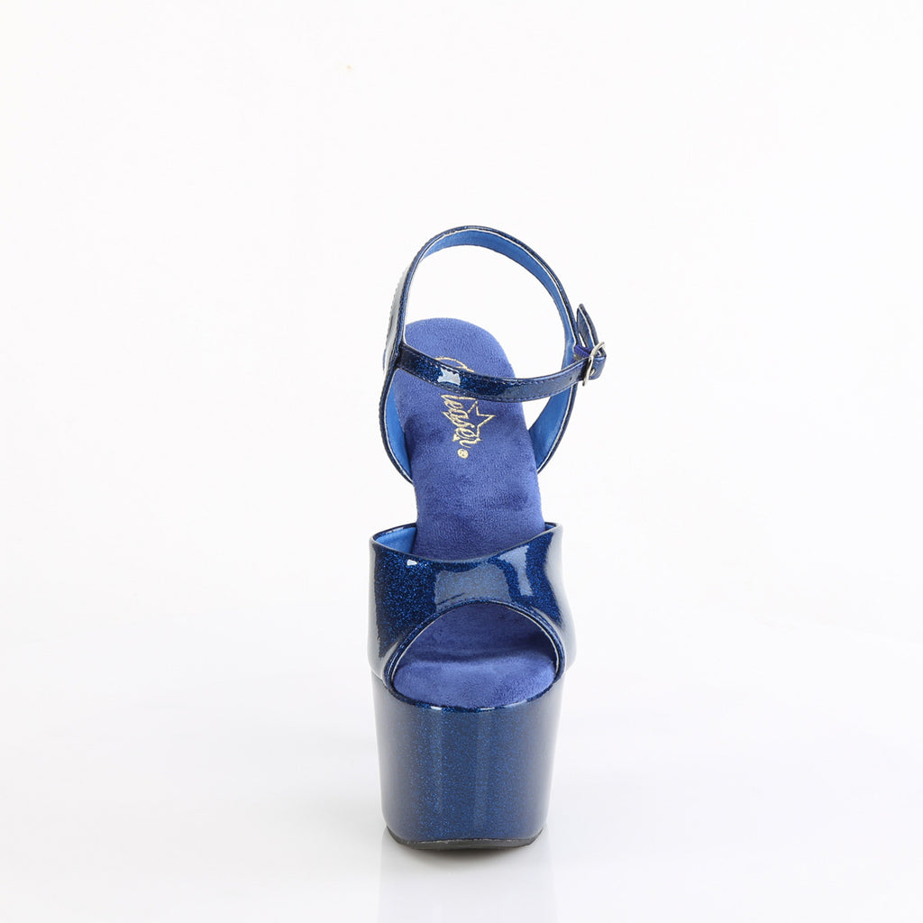 ADORE-709GP - Navy Blue Glitter Patent Heels