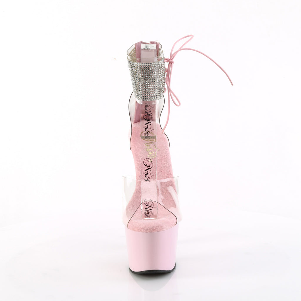 ADORE-724RS - Clear/Baby Pink Heels