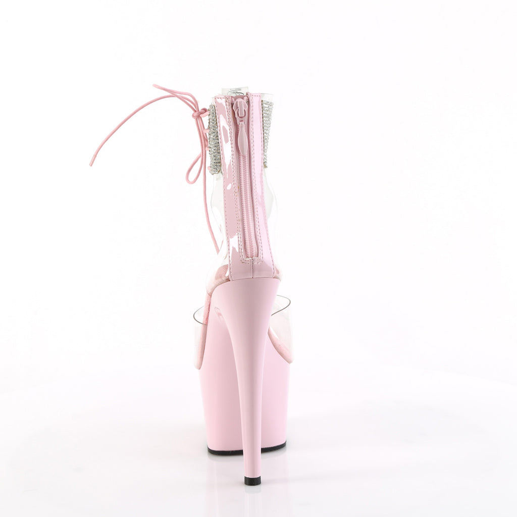 ADORE-724RS - Clear/Baby Pink Heels