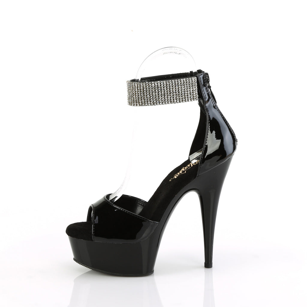DELIGHT-625 - Black Patent Heels