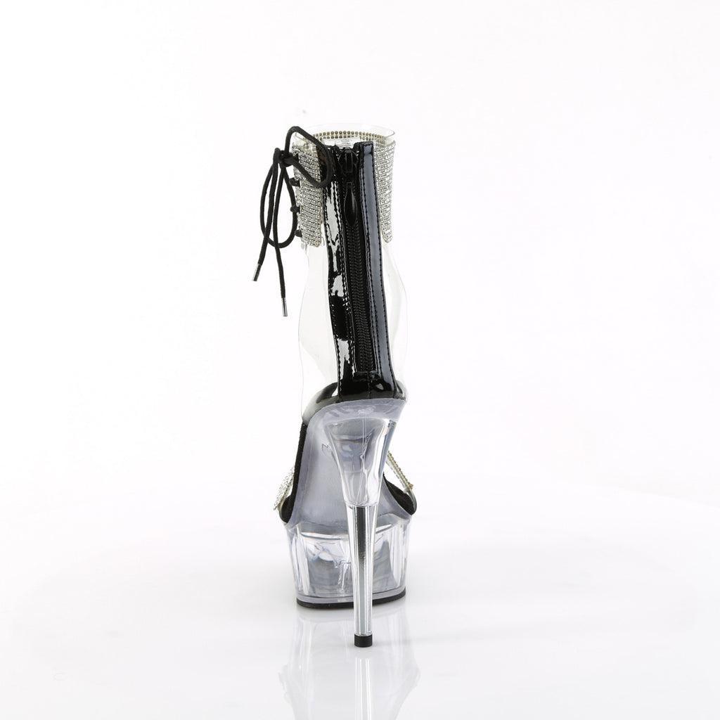 DELIGHT-627RS - Clear-Black/Clear Heels