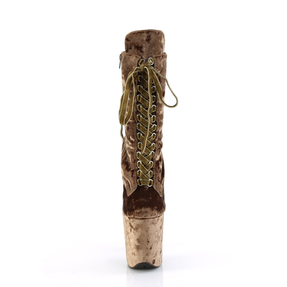 FLAMINGO-1045VEL - Khaki Velvet Boots