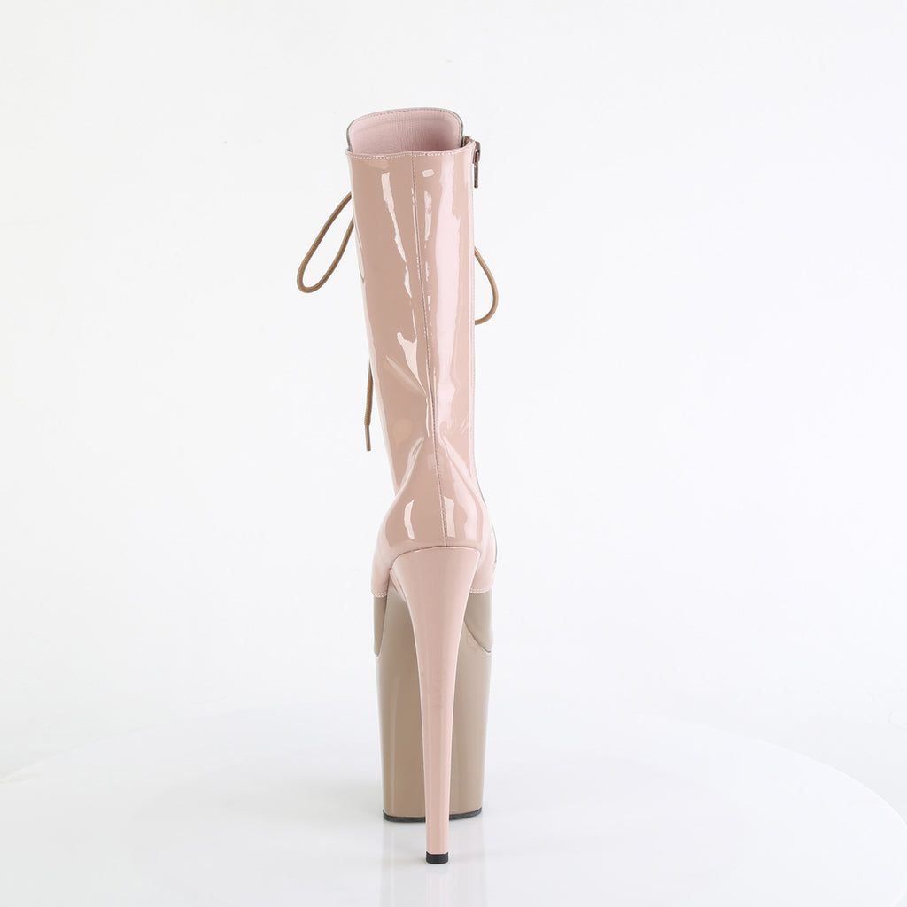 FLAMINGO-1054DC - Dusty Pink-Sand Patent Boots