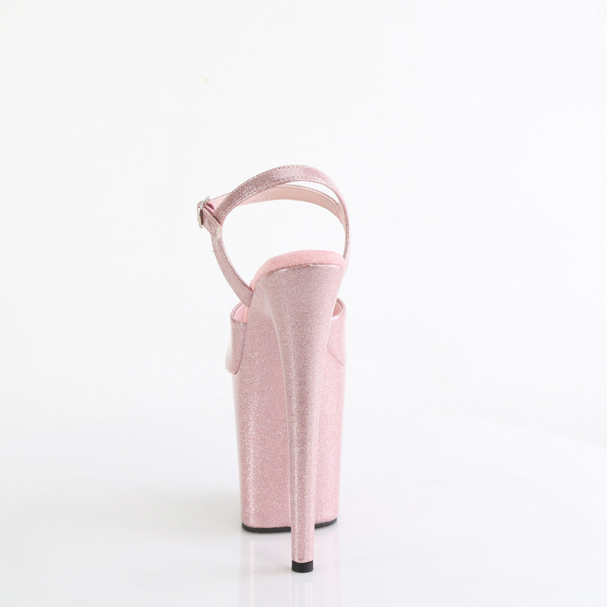 FLAMINGO-809GP - Baby Pink Glitter Patent Heels