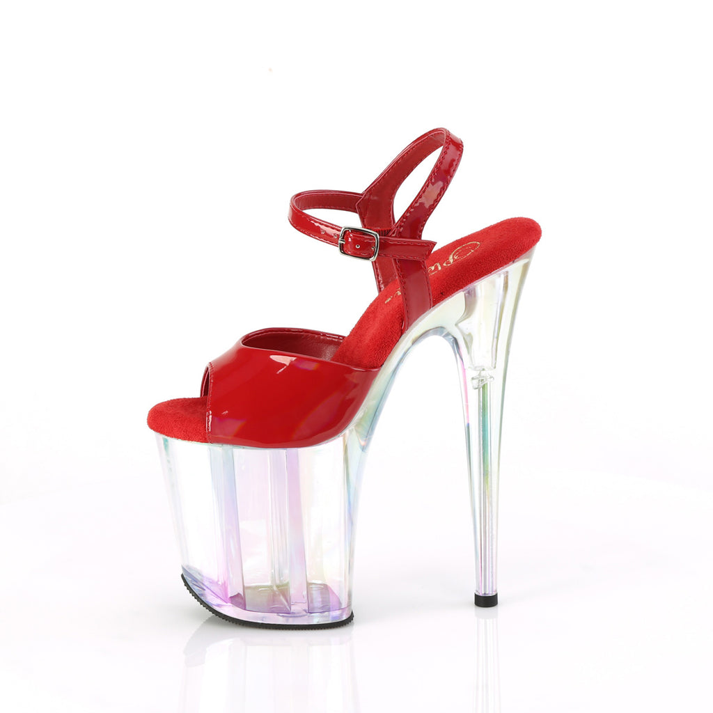 FLAMINGO-809HT - Red Holo Patent/Holo Tinted Heels