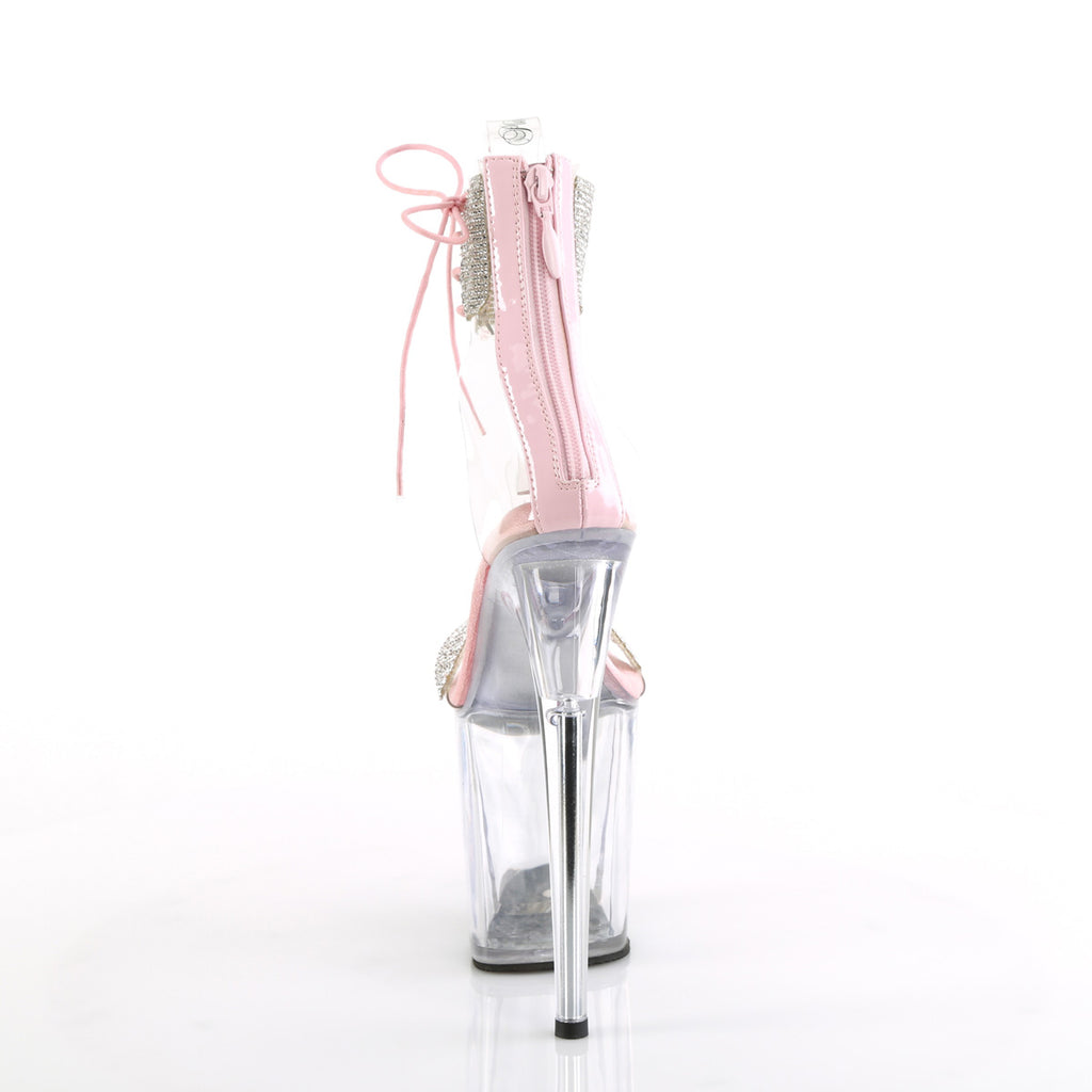 FLAMINGO-827RS - Clear-Baby Pink/Clear Heels