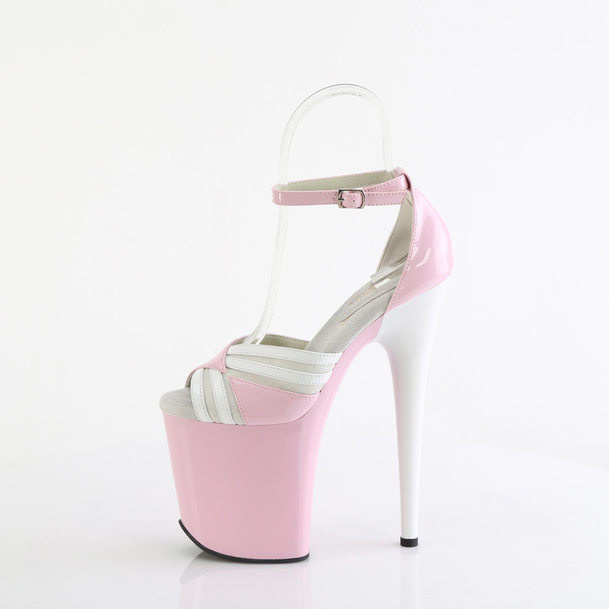 FLAMINGO-884 - Baby Pink-White Heels