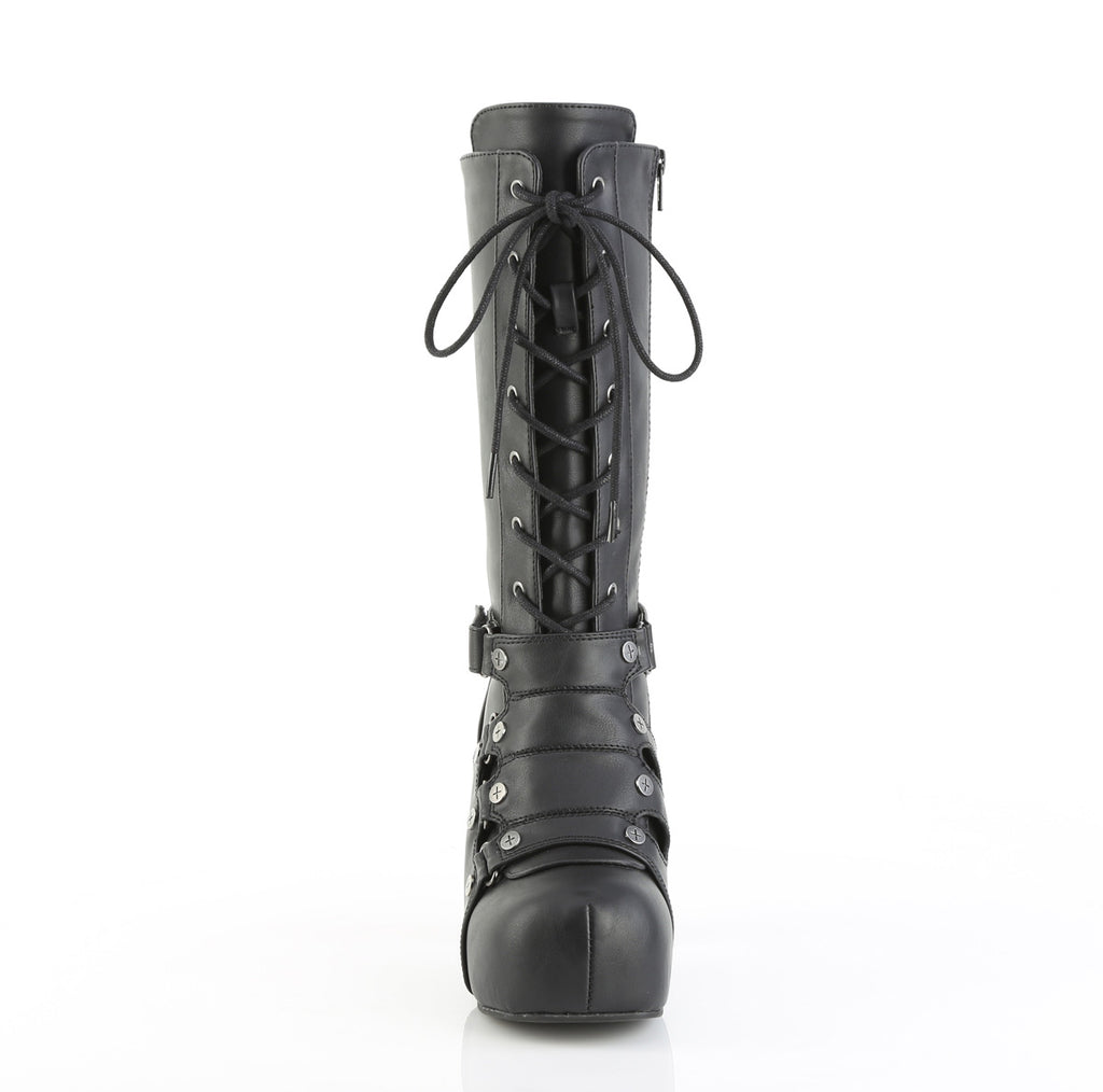 DEMONIA GOTHIKA-152 - Black Vegan Leather Boots