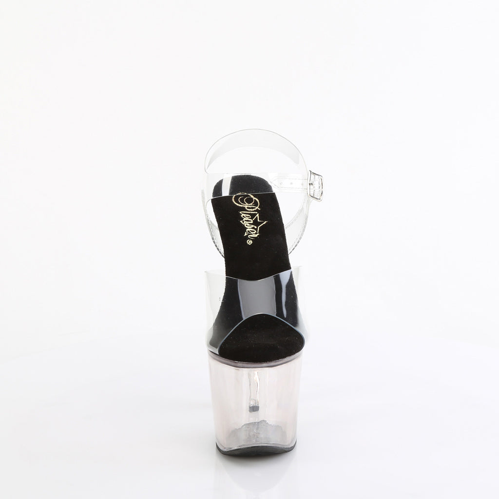LOVESICK-708T - Clear/Smoke Tinted Heels
