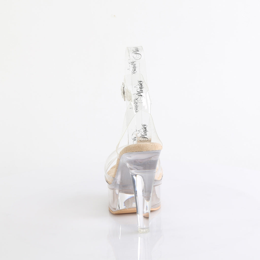 MARTINI-505 - Clear-Cream Heels